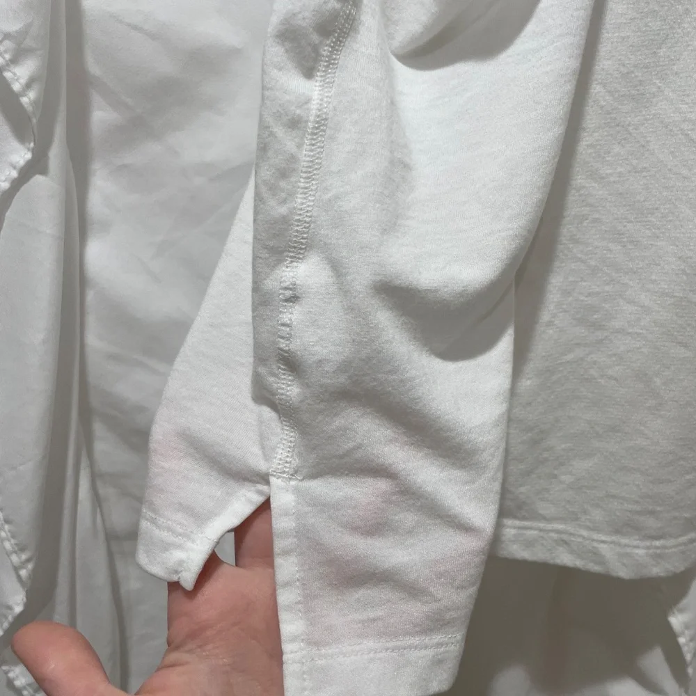 Nike White Athletic Tank with Floral Logo Sz M - Picture 6 of 11